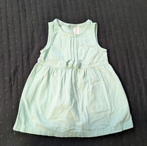 Carter's Girl's Green Sleeveless Knee-Length Dress Size 12 Months